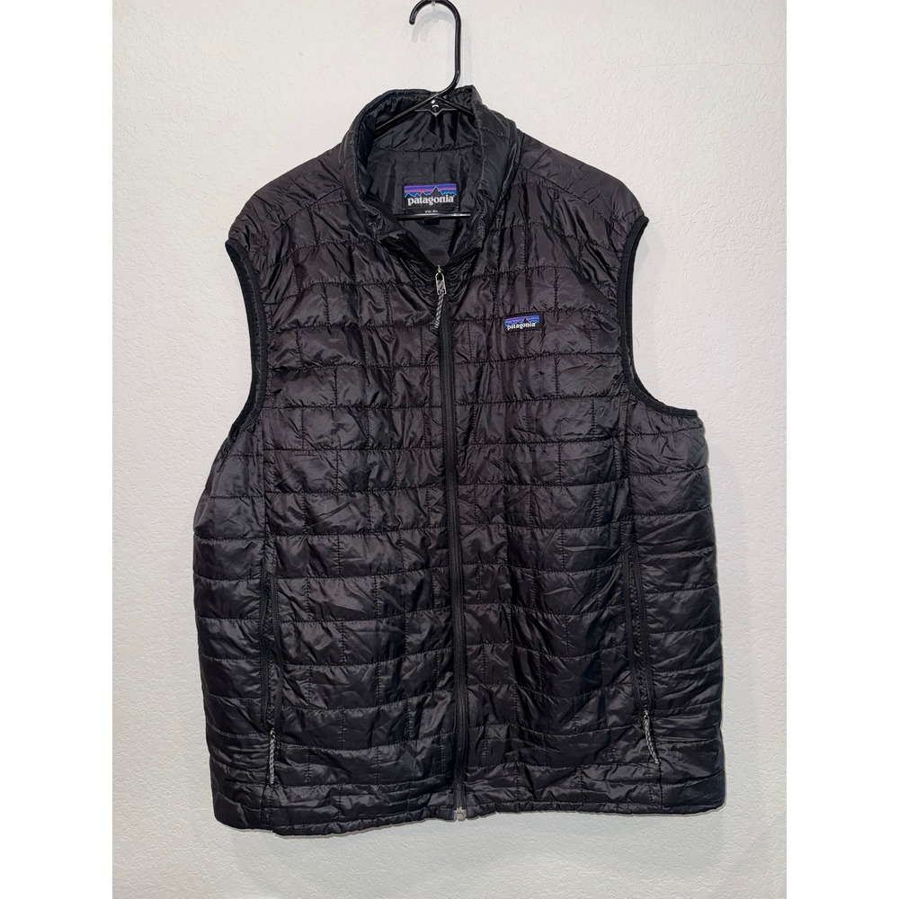 Patagonia Nano Puff Vest Mens XXL Black Quilted Primaloft Puffer 84243 FA25